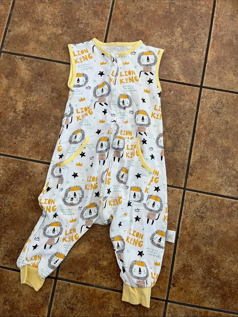 Furtom Lion King Sleeveless Sleepsack Romper Size M
